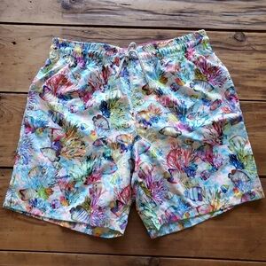 Michael's Swim Trunks Tropical Sea Animal Print Large
